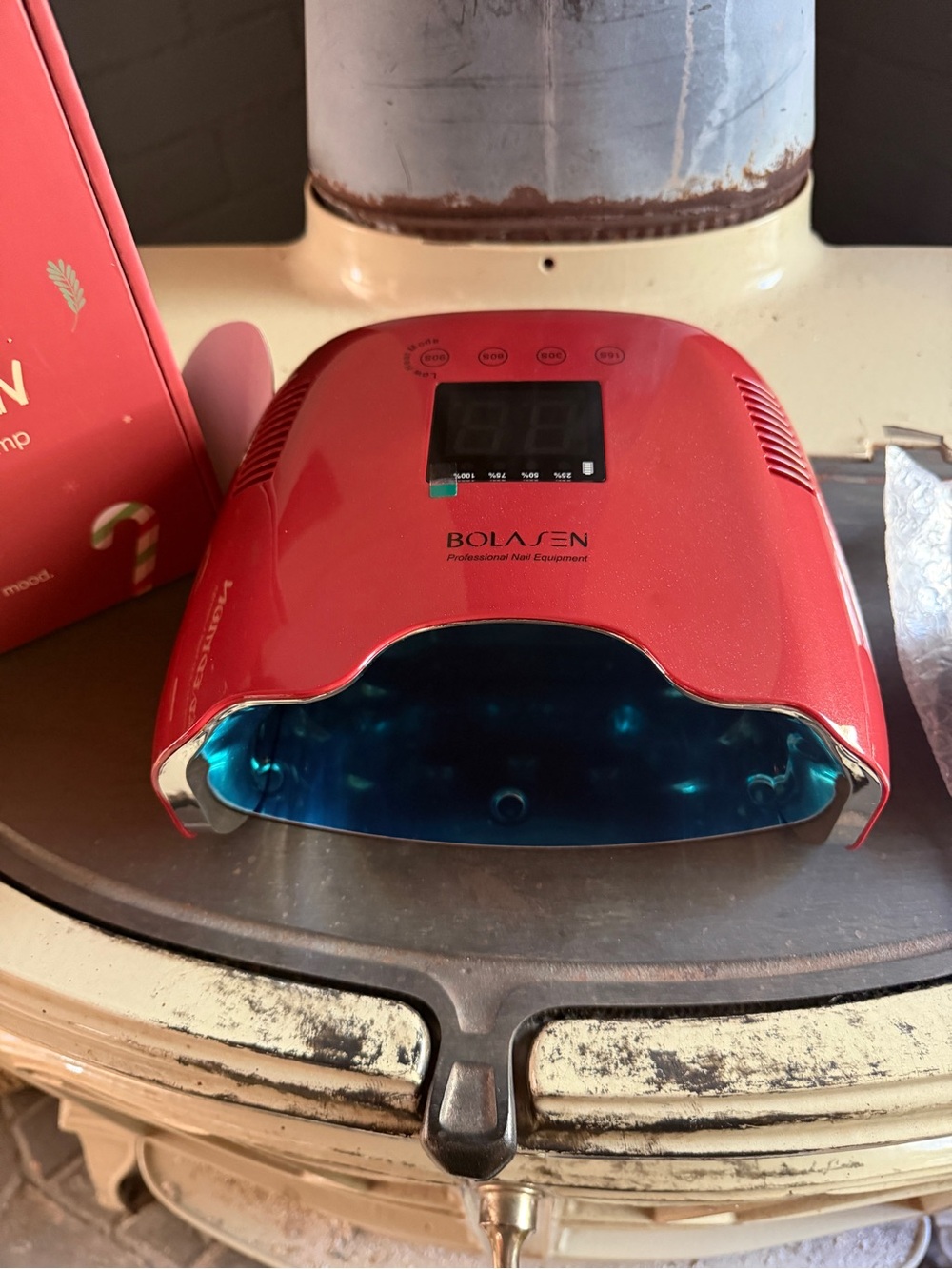 BRAND NEW Limited Edition Rechargeable UV LED Nail Lamp - Red